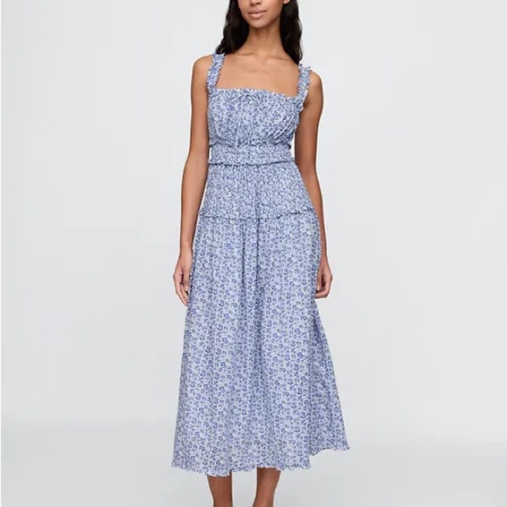 Gap × DÔEN Floral Midi Dress NWT